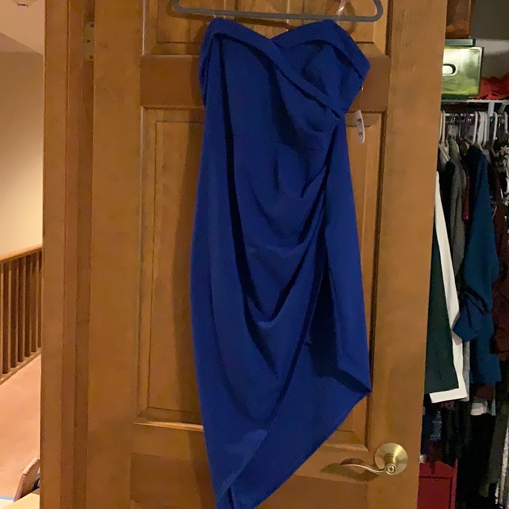 Charlotte Russe Blue Strapless Dress